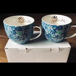 LILY PULITZER-NWT Floral Ceramic Cups